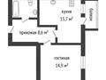 1-бөлмелі пәтер · 44.9 м² · 4/5 қабат, Алтын орда ш/а., бағасы: ~ 18 млн ₸ в Актобе, мкр. Алтын орда — фото 25