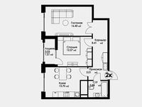 2-комнатная квартира, 59.3 м², 12/16 этаж, E-10 за 26.8 млн 〒 в Астане, Нура р-н