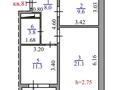 2-бөлмелі пәтер · 55.3 м² · 10/12 қабат, Кошкарбаева 1141, бағасы: 34 млн ₸ в  — фото 11