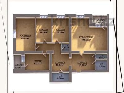 4-комнатная квартира · 132 м² · 2/5 этаж, мкр. Алтын орда 380 — 81 школа за 40 млн ₸ в Актобе