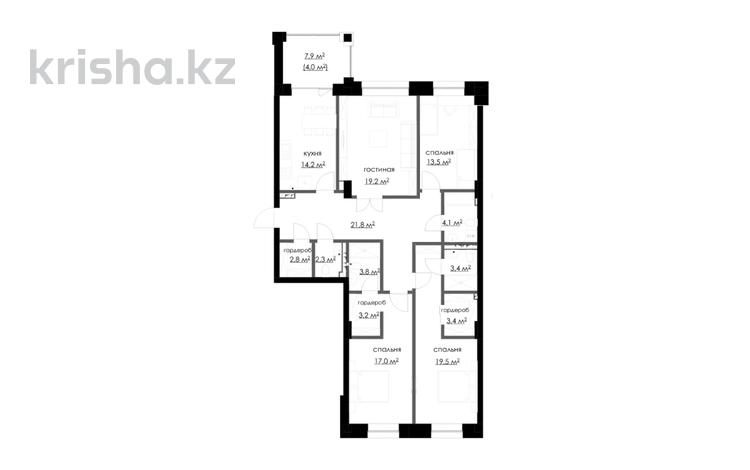 4-комнатная квартира · 140.9 м², мкр Михайловка , Аманжолова 100 за ~ 91.6 млн ₸ в Караганде, Казыбек би р-н — фото 2