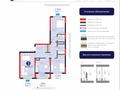 3-комнатная квартира · 85.85 м² · 7/9 этаж, Улы Дала 14 — B блок Комфорт + класс за 53.9 млн ₸ в Астане, Нура р-н
