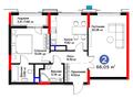 2-бөлмелі пәтер · 66.05 м², Кайым Мухамедханов 6/1, бағасы: ~ 66.1 млн ₸ в Астане, Нура р-н — фото 3