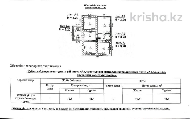 Отдельный дом · 5 комнат · 76.8 м² · 12.8 сот., Пархоменко 38 — Район Абаевского переезда по ул.Самаркандской за 23 млн 〒 в Таразе — фото 2