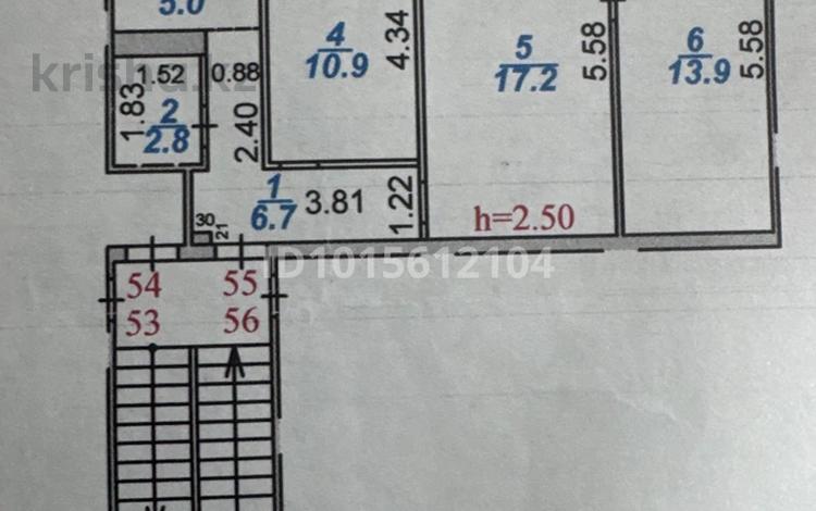 3-комнатная квартира · 60 м² · 4/5 этаж, мкр Новый Город, ержанова 55 — в районе вокзал, рядом школа, торговый центр за 18.5 млн ₸ в Караганде, Казыбек би р-н — фото 2