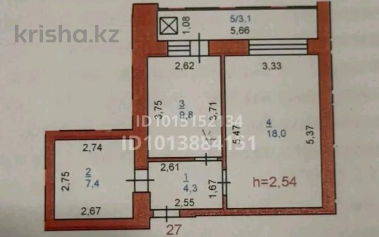 1-комнатная квартира · 42 м² · 4/9 этаж, Академика Чокина 162/3 за 140 000 ₸ в Павлодаре — фото 2