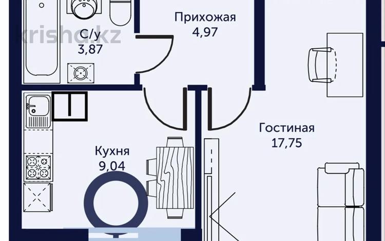 1-комнатная квартира, 37 м², 7/9 этаж, Ильяс Омарова 31 за 16.9 млн 〒 в Астане, Есильский р-н — фото 8