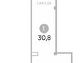 1-комнатная квартира · 30.8 м² · 5/6 этаж, Утеген батыра 39 за 20.4 млн ₸ в Алматы, Ауэзовский р-н — фото 2