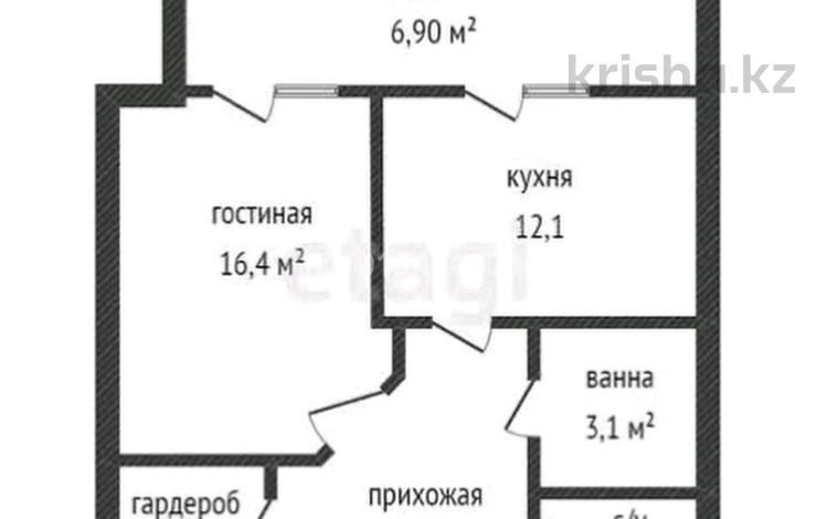 1-комнатная квартира · 56 м² · 8/9 этаж, мкр Болашак 133/1 за 18 млн ₸ в Актобе — фото 2