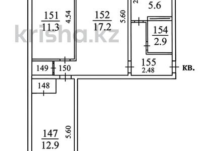3-комнатная квартира · 58 м² · 3/4 этаж, Панфилова 35 — Райымбек за 36 млн ₸ в Алматы, Алмалинский р-н