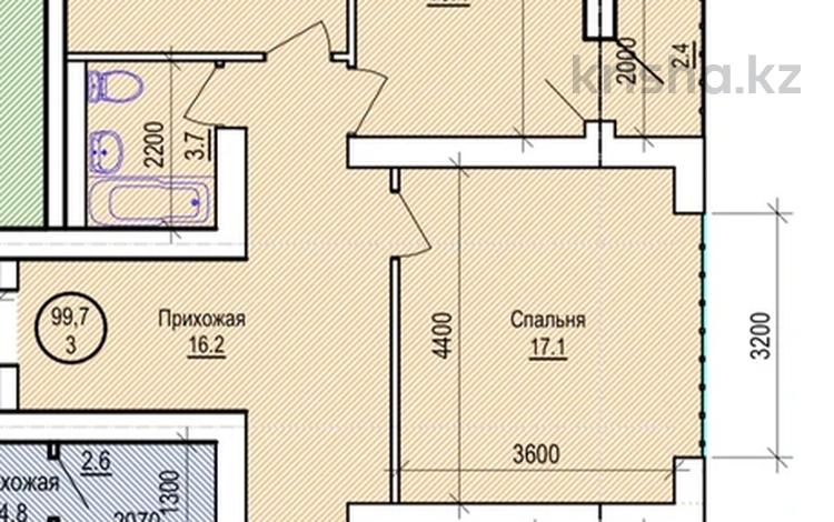 3-бөлмелі пәтер, 99.7 м², 6/7 қабат, 29а мкр 52/5, бағасы: ~ 14 млн 〒 в Актау, 29а мкр — фото 2