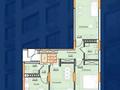 3-бөлмелі пәтер · 85.85 м² · 10/10 қабат, Гашека 5а, бағасы: ~ 41.2 млн 〒 в Костанае