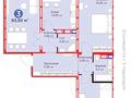 3-бөлмелі пәтер · 92.1 м² · 4/9 қабат, Е 509 9 — Улы Дала, Аль Фараби, бағасы: 50 млн ₸ в Астане, Есильский р-н — фото 3