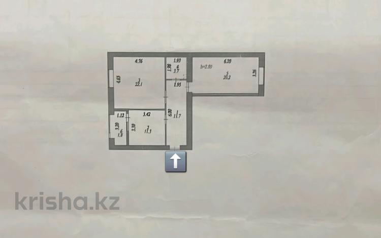 2-бөлмелі пәтер · 71 м² · 6/9 қабат, Трасса Астана-Караганда 4/3, бағасы: 25 млн ₸ в Сарайшык р-н — фото 2