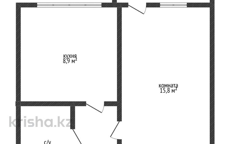1-бөлмелі пәтер · 33.1 м² · 3/9 қабат, Шакшак Жанибек батыра 45а, бағасы: 20.5 млн ₸ в Костанае — фото 2