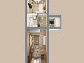 1-бөлмелі пәтер · 53.9 м² · 2/9 қабат, Жунусова 41, бағасы: 28 млн ₸ в Кокшетау — фото 2