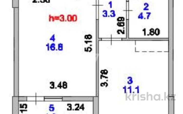 1-бөлмелі пәтер · 38 м² · 7/18 қабат, Е-36 2, 4, 5, 9, 11, бағасы: 24.9 млн ₸ в Астане — фото 2