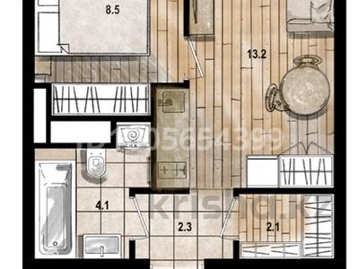 1-комнатная квартира · 31 м² · 2/9 этаж, мкр Кайрат, Сыбызгы 100 за ~ 15.7 млн ₸ в Алматы, Турксибский р-н