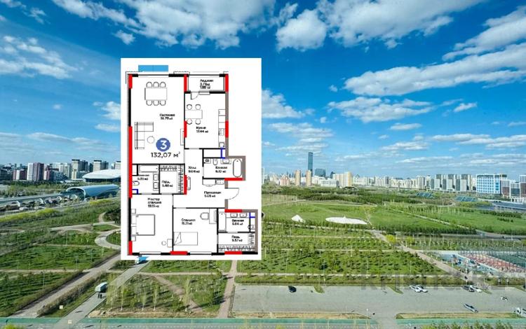 3-комнатная квартира · 132 м² · 5 этаж, Бухар жырау 26 — 🟢 ВИДОВАЯ на Ботанический сад 🟢 за 199.8 млн ₸ в Астане — фото 35