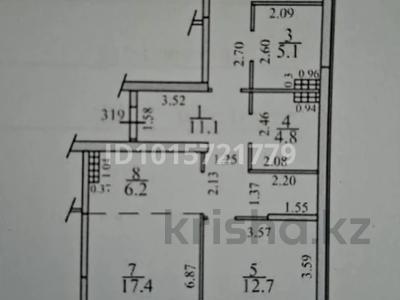 3-комнатная квартира · 78 м² · 7/12 этаж, Макатаева - Байтурсынова 129/1 за 69.5 млн ₸ в Алматы, Алмалинский р-н