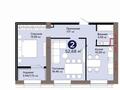 2-бөлмелі пәтер · 53 м² · 7/10 қабат, Е 909, бағасы: 33 млн ₸ в Астане, Есильский р-н — фото 3