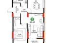 2-комнатная квартира · 62.3 м² · 2/12 этаж, Е-429 26 за 32.5 млн ₸ в Астане, Нура р-н