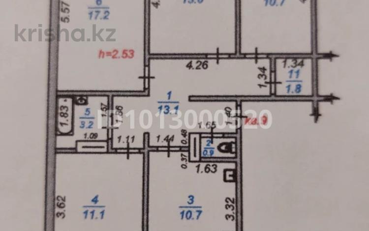 4-комнатная квартира · 83.9 м² · 5/5 этаж, мкр Казахфильм 41 за 61 млн ₸ в Алматы, Бостандыкский р-н — фото 6