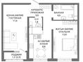 2-бөлмелі пәтер · 52.9 м² · 2/16 қабат, Мангилик Ел 74, бағасы: ~ 28.6 млн ₸ в Астане