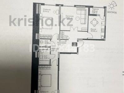 3-комнатная квартира, 86.5 м², 8/9 этаж, Е-36 — Блок D за 39 млн 〒 в Астане, Нура р-н