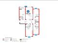 4-комнатная квартира · 141.2 м² · 16/16 этаж, К. Толеметова 64 за 68 млн 〒 в Шымкенте, Абайский р-н — фото 7