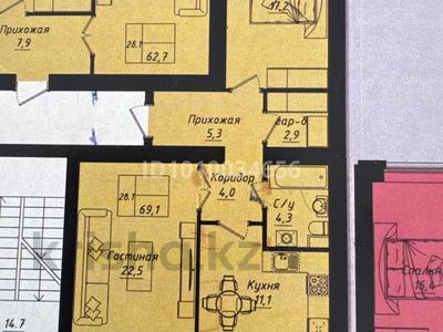 2-комнатная квартира · 67.8 м² · 4 этаж, пр.Улы Дала 40 за 37.5 млн 〒 в Астане, Нура р-н