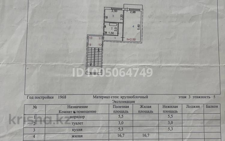 1-бөлмелі пәтер · 31.3 м² · 3/5 қабат, Абая 26/11, бағасы: 7 млн ₸ в Сатпаев — фото 2