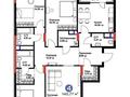4-комнатная квартира · 141 м² · 8/9 этаж, Кайым Мухамедханов 4н за 140.5 млн ₸ в Астане, Нура р-н