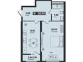 1-комнатная квартира · 50.89 м², квартал 189 уч. 266/1 за ~ 21.4 млн ₸ в Шымкенте — фото 3
