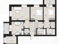 3-бөлмелі пәтер · 109.83 м² · 5/9 қабат, ашимова — сагдиева, бағасы: ~ 49.4 млн ₸ в Кокшетау — фото 2
