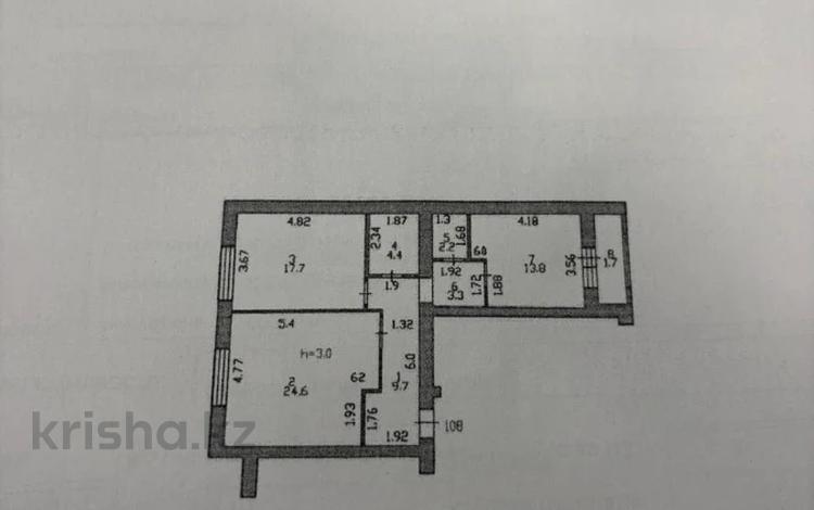 3-комнатная квартира · 79.35 м² · 4/7 этаж, Набережная 23 — Шухова за ~ 38.1 млн ₸ в Петропавловске — фото 2