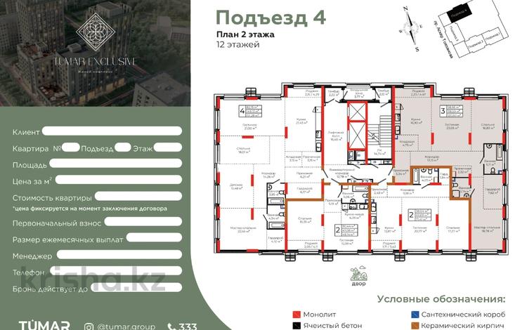 5-комнатная квартира · 192 м² · 2/5 этаж, Аскара Токпанова 18 за 163 млн ₸ в Астане, Алматы р-н — фото 2