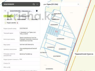Жер телімі · 8 сотық, Туран р-н, бағасы: 8 млн ₸ в Шымкенте