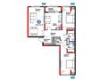 3-комнатная квартира · 108.32 м², Акберен стр. №4/5 за ~ 55.6 млн 〒 в Атырау — фото 3