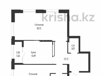 2-бөлмелі пәтер · 86 м² · 5 қабат, Сатпаева 30/5, бағасы: 123.2 млн ₸ в Алматы, Бостандыкский р-н