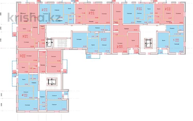 1-комнатная квартира · 59 м², кудайбердиева 42 — сзади чайки за ~ 20.7 млн ₸ в Кокшетау — фото 2