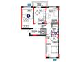 3-комнатная квартира · 93.84 м² · 7/14 этаж, Бухар жырау 31/1 за ~ 81.1 млн ₸ в Астане, Есильский р-н — фото 3