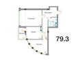 2-комнатная квартира, 77.9 м², 4/6 этаж, Жилгородок за ~ 33.5 млн 〒 в Атырау, мкр Жилгородок — фото 3