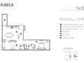 2-комнатная квартира · 74.92 м² · 2/7 этаж, по ул. Ханов Керея и Жанибека, напротив Президентского парка за ~ 54.6 млн ₸ в Астане, Есильский р-н — фото 14