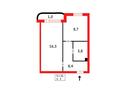 1-бөлмелі пәтер · 36.2 м² · 10/11 қабат, Асан Кайгы — Валиханова, бағасы: 18 млн ₸ в Астане, р-н Байконур — фото 8