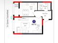2-комнатная квартира · 49 м² · 15/16 этаж, Е 882 7 — Набережная реки Есиль за 26 млн ₸ в Астане, Сарыарка р-н