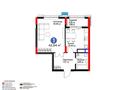1-бөлмелі пәтер · 42.7 м² · 5/9 қабат, Турар Рыскулов 18, бағасы: 41 млн ₸ в Астане, Есильский р-н — фото 8