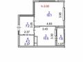 1-бөлмелі пәтер · 42.7 м² · 5/9 қабат, Турар Рыскулов 18, бағасы: 41 млн ₸ в Астане, Есильский р-н — фото 9