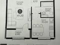 1-бөлмелі пәтер · 41.2 м² · 8/12 қабат, Е-429 26, бағасы: 28 млн ₸ в Астане, Нура р-н — фото 2