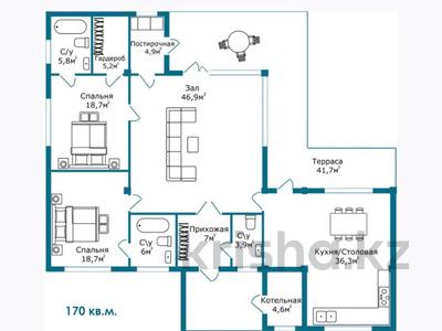 Отдельный дом · 3 комнаты · 170 м² · 11 сот., Тонкерис 194 за 118 млн ₸